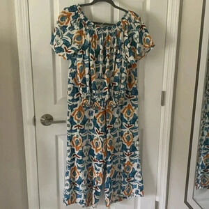 Christian siriano bold print top and pants set size medium